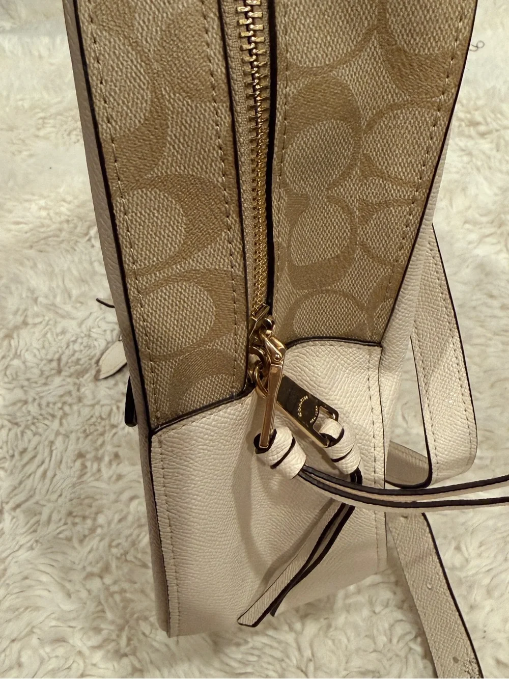 Coach Jordyn Leather Backpack with Gold Hardware